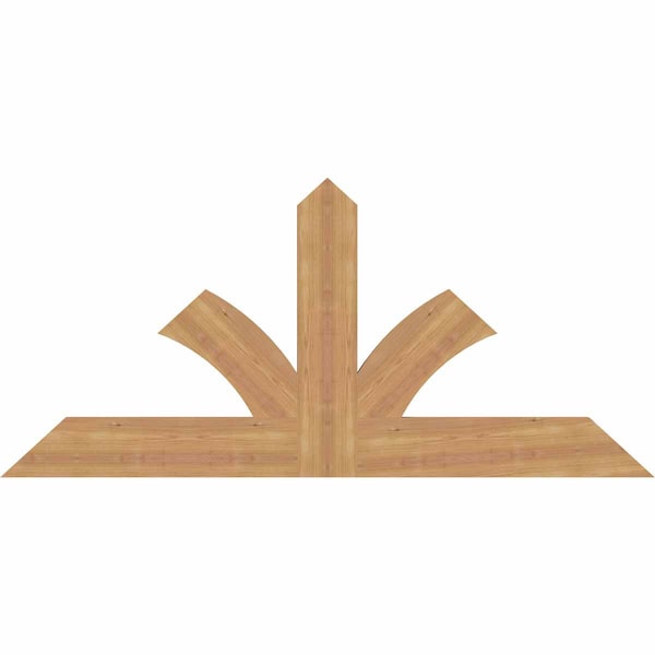 Ekena Millwork Richland Timber Gable Bracket, Western Red Cedar, 60"W x 27"H x 1 1/2"D x 5 1/2"F, 11/12 Pitch GBW060X27X0206RIC00SWR - main